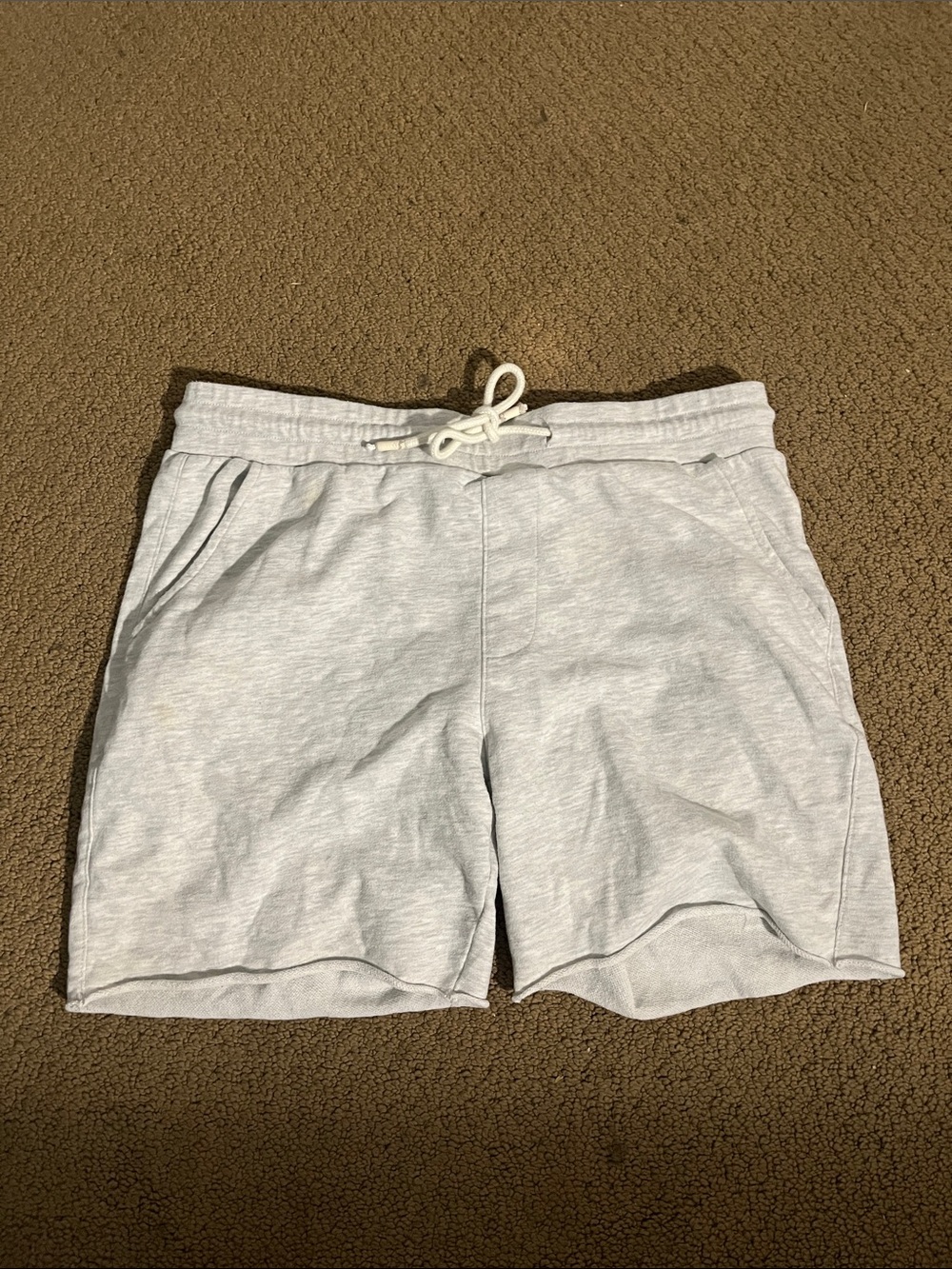 Original Use Light Gray Men's Drawstring Casual Shorts